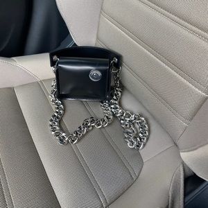 Black Mini chained Kara bag